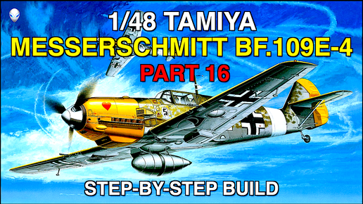 Сборка модели самолета 1/48 Tamiya Messerschmitt Bf.109E-4 Часть 16: Нанесение декалей