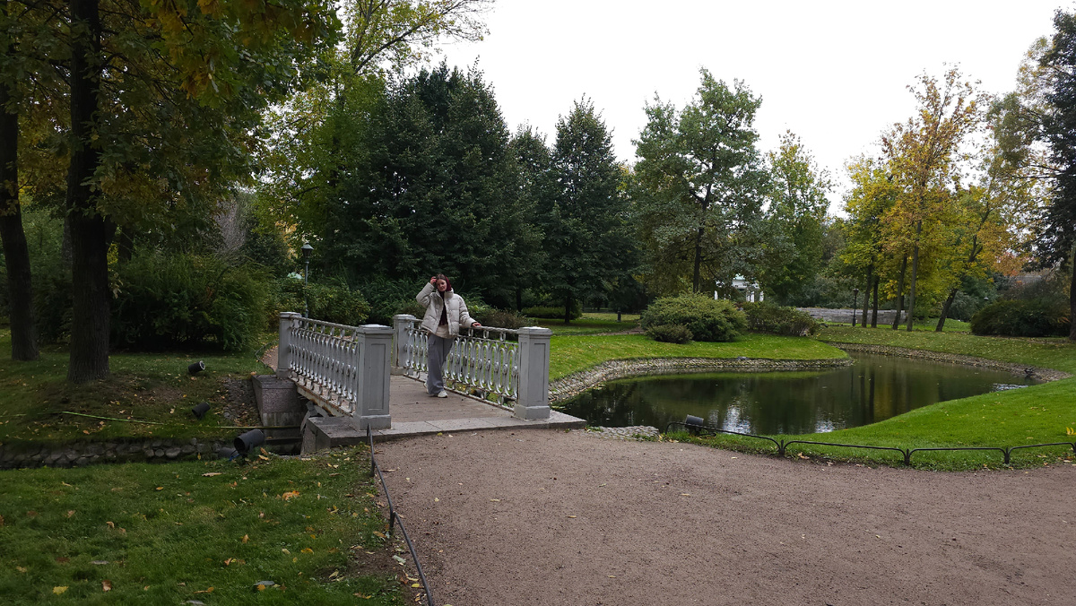 Автор в парке