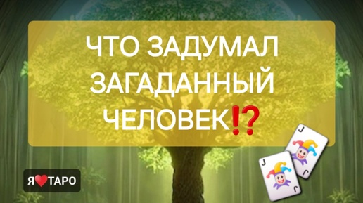 Что задумал загаданный человек в отношении вас и в целом⁉️