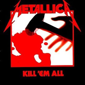 Обложка альбома Kill 'Em All, 1983 