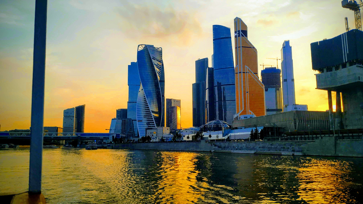 Фото автора. Москва-Сити. Закат. 