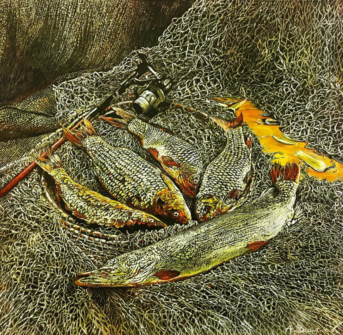 Алексей Зотов. Натюрморт. Холст, масло.