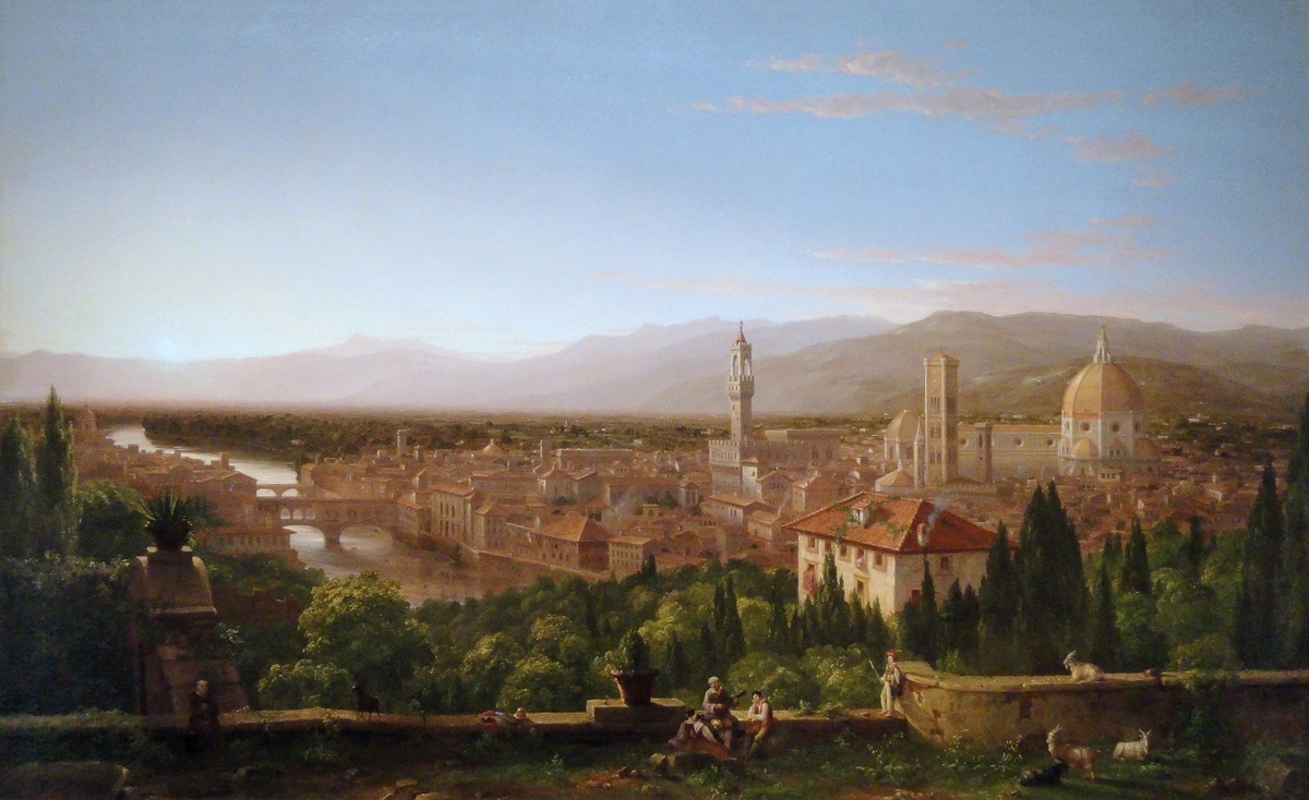 Томас Коул. Вид Флоренции, 1837.