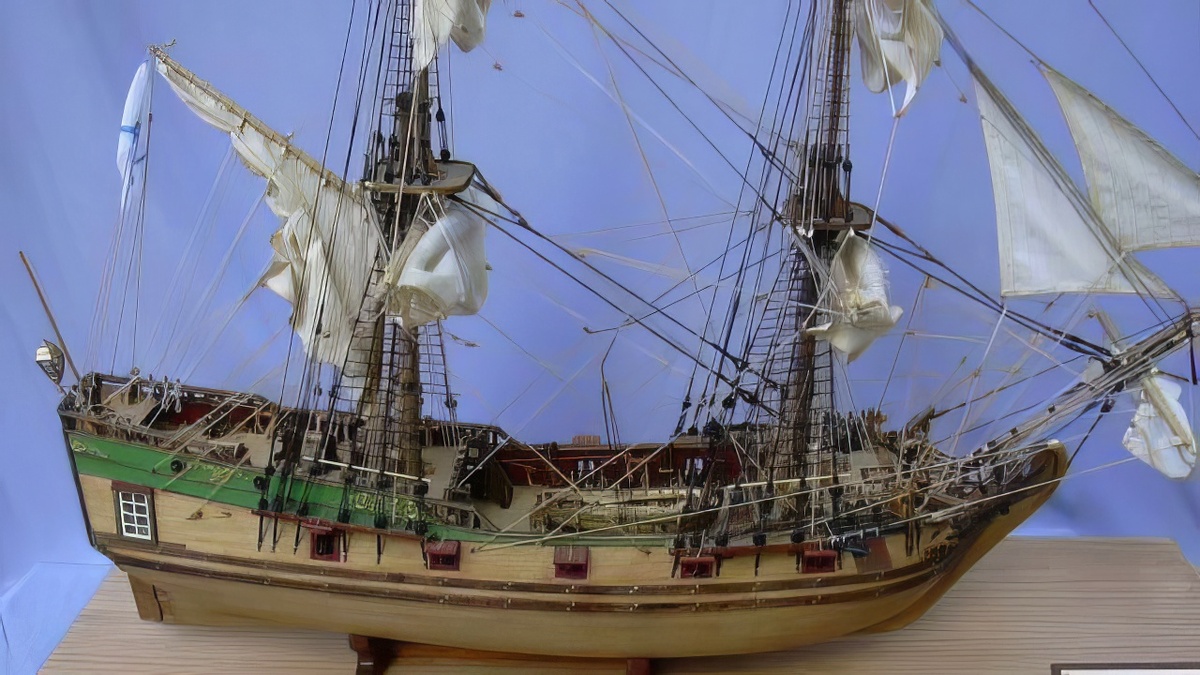 Масштабная модель пакетбота «Святой Петр»