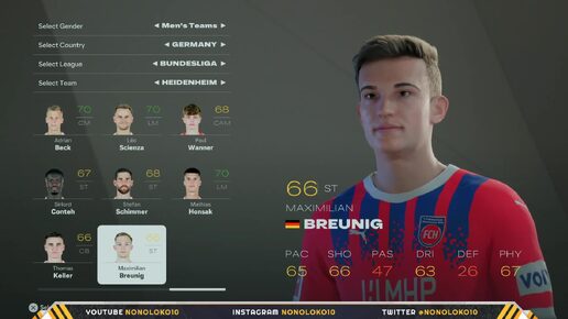 FC25 Bundesliga - лица игроков и их рейтинг