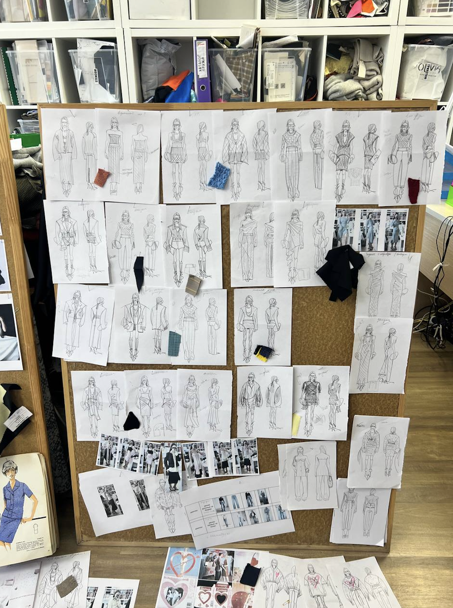     В дизайн-отделе I Am Studio создаются «доски вдохновения» для будущих коллекций