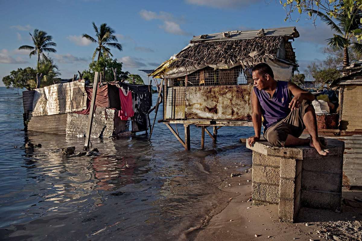 типичный пейзаж в Кирибати