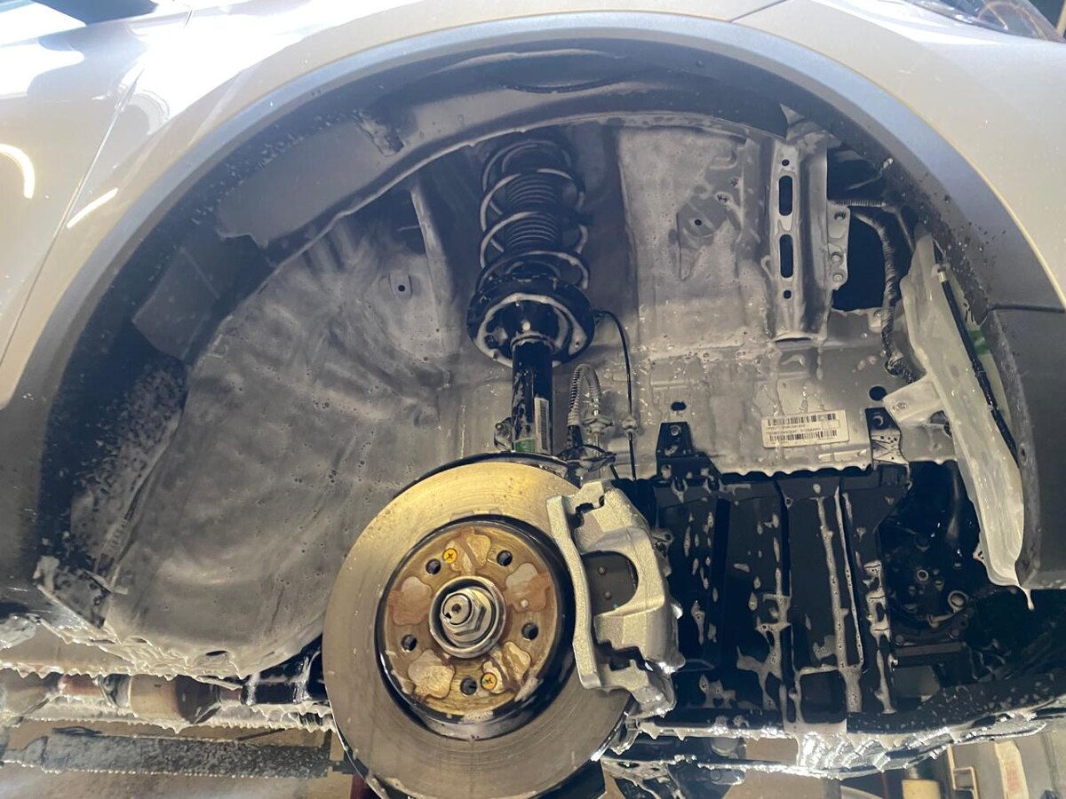 Снятие колёс и подкрылков