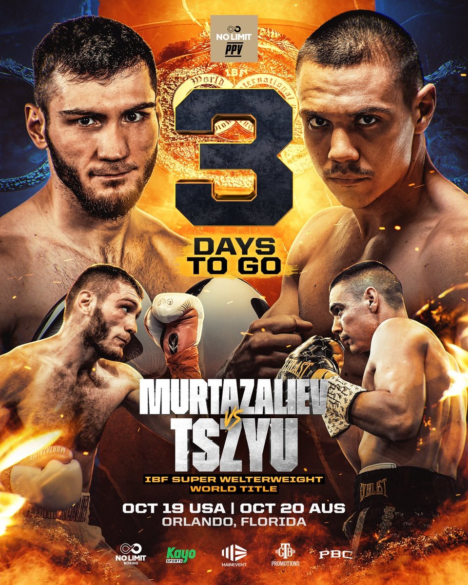 До боя Тима Цзю и Бахрама Муртазалиева остается всего три дня