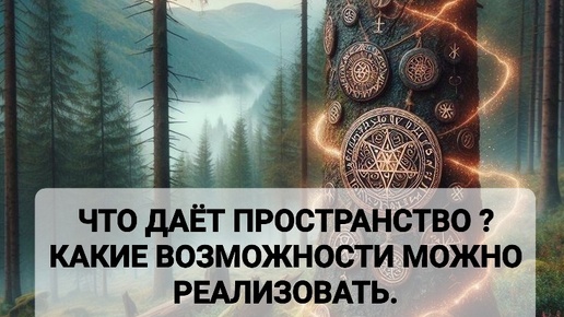 ЧТО ДАЁТ ПРОСТРАНСТВО? КАКИЕ ВОЗМОЖНОСТИ МОЖНО РЕАЛИЗОВАТЬ.