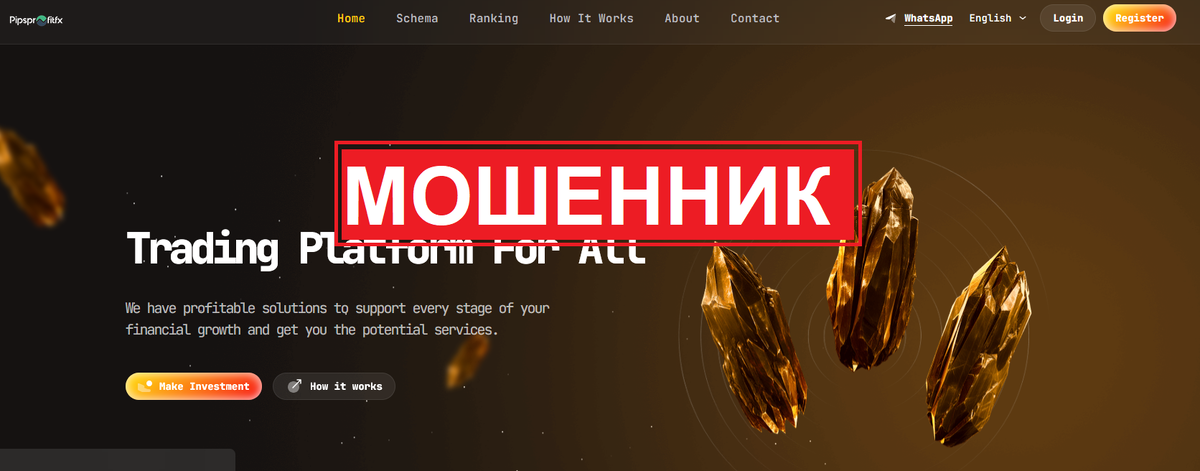 Обзор брокера-мошенника Pipsprofit FX (pipsprofitfx.com) - отзывы и вывод средств