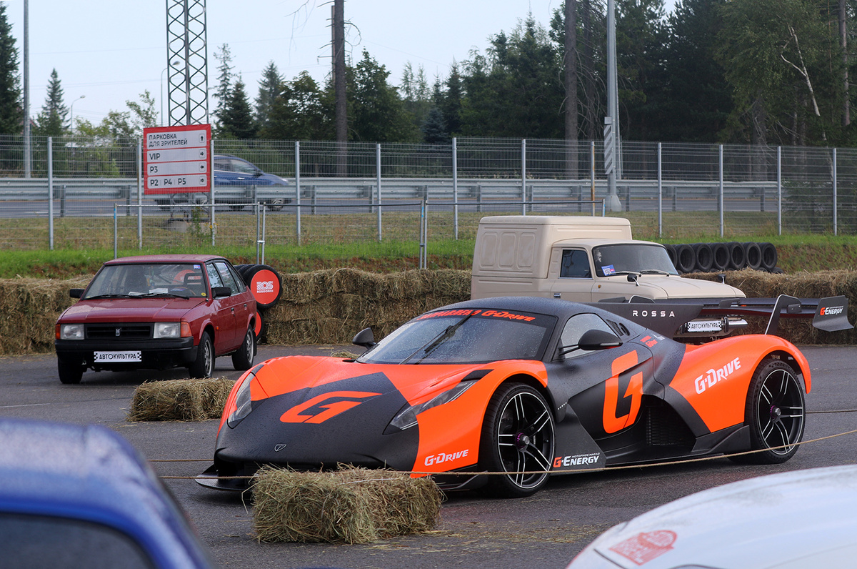 новый российский суперкар Rossa, созданный лидером команды G-Drive Racing Романом Русиновым