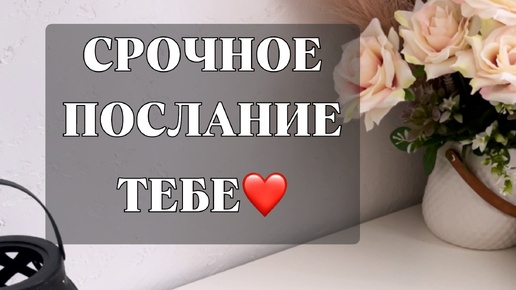 Download Video: СРОЧНОЕ ПОСЛАНИЕ ТЕБЕ ❤️ ТАРО РАСКЛАД 🪽