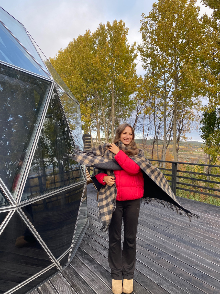 Нам повезло с погодой. Было ясно, солнечно. Вокруг золотая осень! 