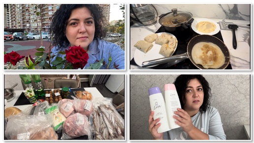 Закупка продуктов 🧾 готовка 👩‍🍳заказ фаберлик 🧴💄 на др ☺️