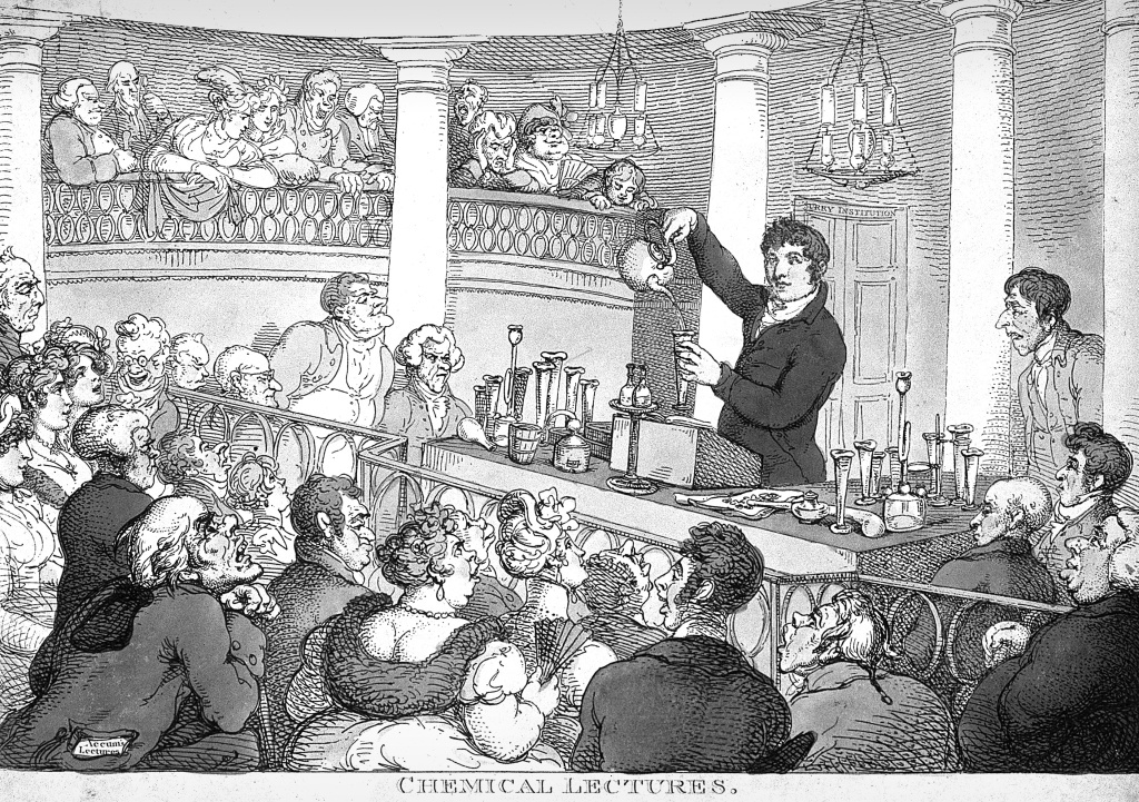 Томас Роулендсон «Химические лекции», XIX век