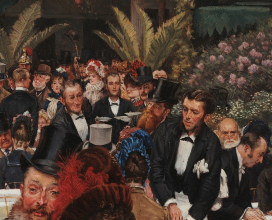 "Жёны художников", Джеймс Тиссо, 1885. (с) Из коллекции Художественного музея Крайслера. Деталь.