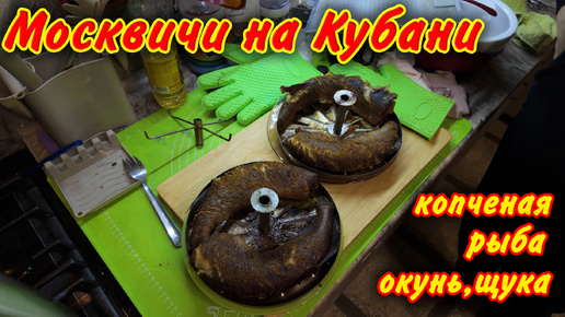 Коптим рыбу в Краснодарском крае! Окунь, щука! и куда же без разговоров!