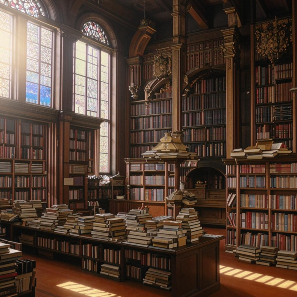 Изображение сгенерировано ИИ, но количество книг очень похоже на библиотеку сметчика ПИР