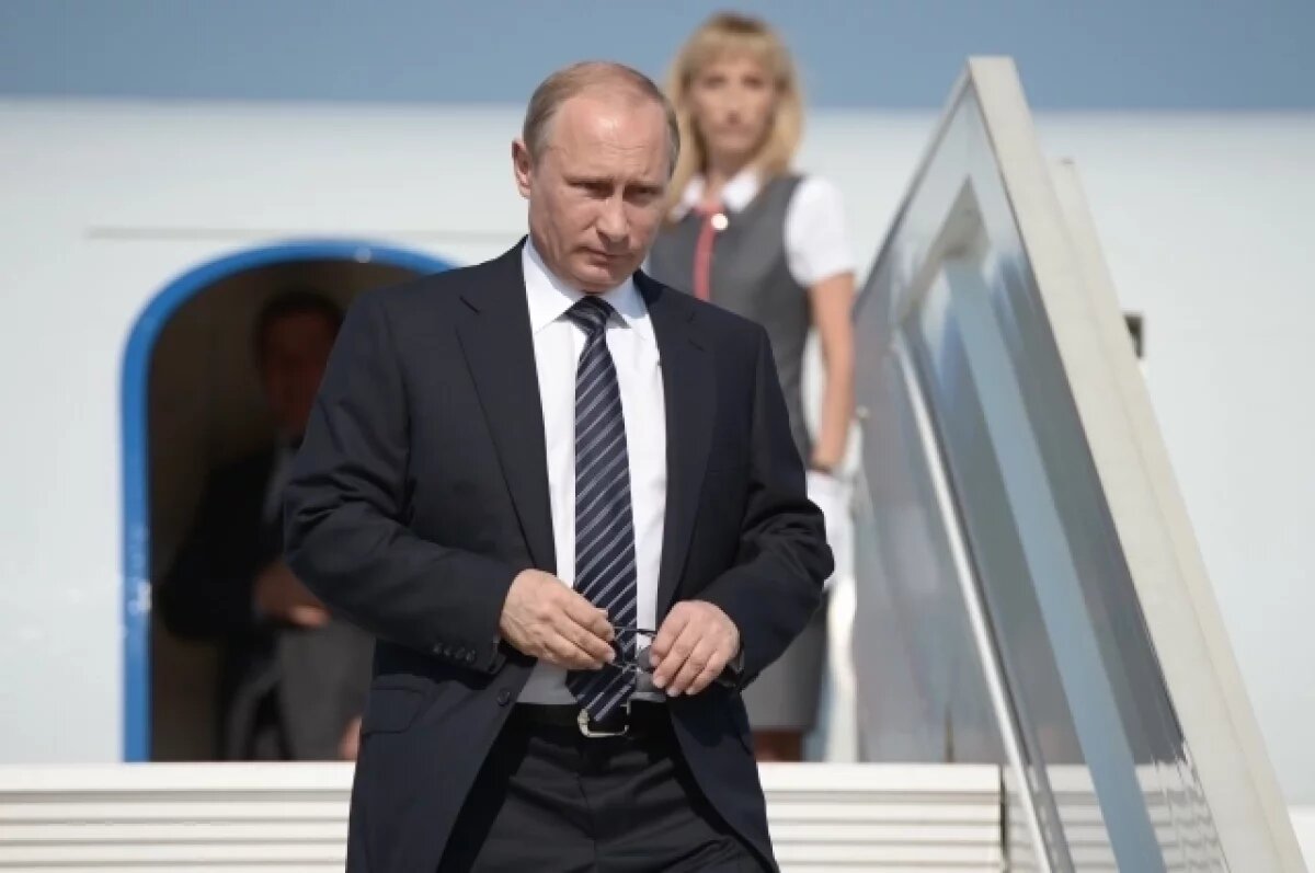    В Уфу прилетел президент России Владимир Путин