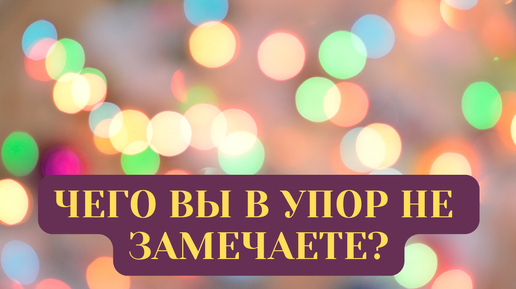 ЧЕГО ВЫ В УПОР НЕ ЗАМЕЧАЕТЕ?