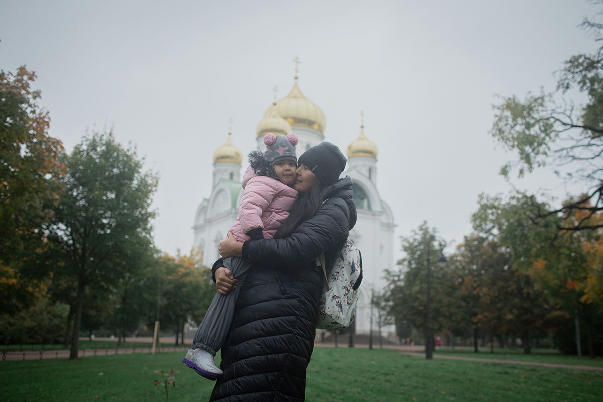 Юлия Маковская с дочерью Миланой