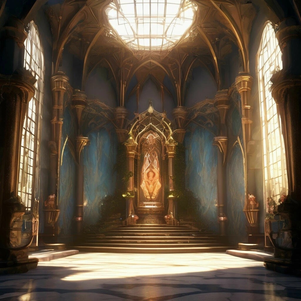 Изображение сгенерировано в нейросети Шедеврум на канале Попутный ветер - зал