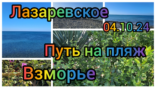 Лазаревское/Бархатный сезон/04.10.2024/Путь на пляж Взморье