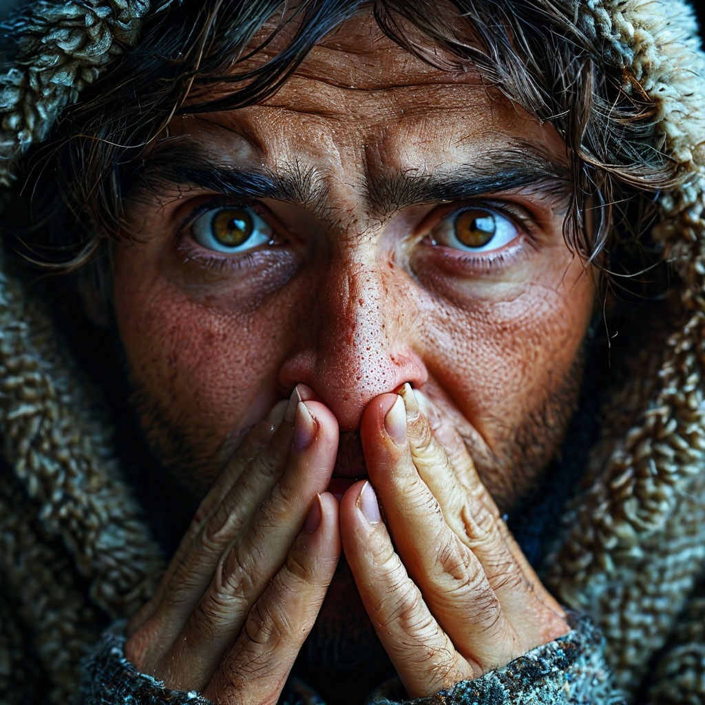 Так выглядит человек с насморком по мнению Алисы от Яндекс 