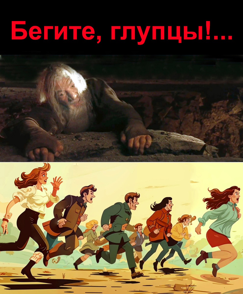 Коллаж автора с использованием собственного изображения и скрина из фильма "Властелин колец".