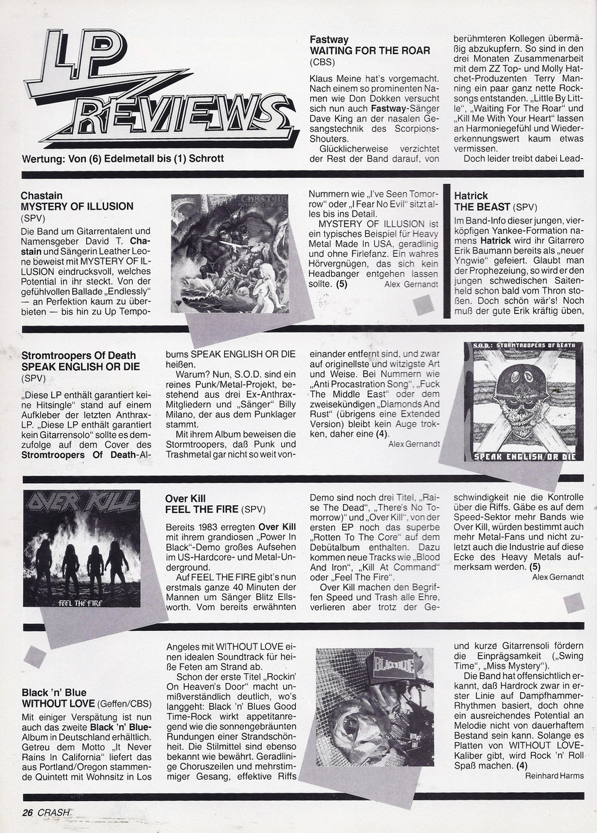 Страница журнала Crash