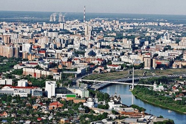    Тюмень вид сверху