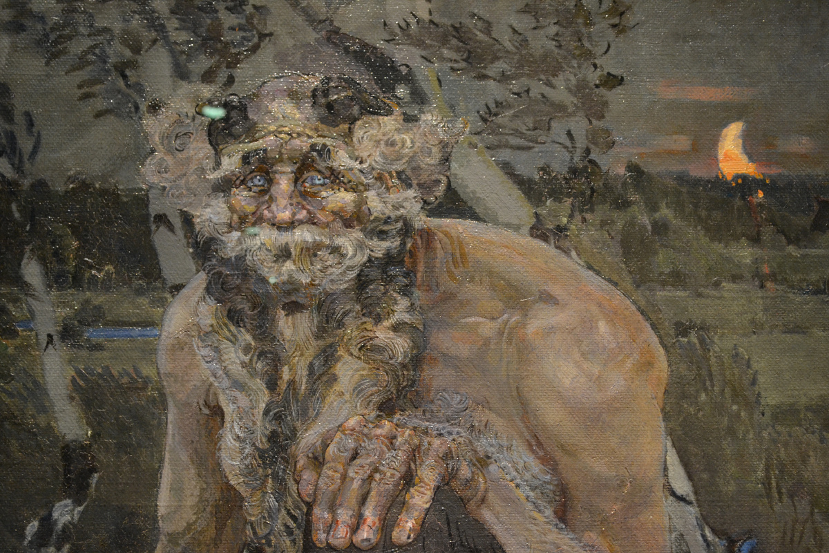 М.А. Врубель. "Пан". 1899 г. Фрагмент. Фото автора 