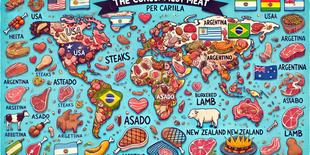 Топ 10 стран по потреблению мяса. Кто мясной король в нашем мире?