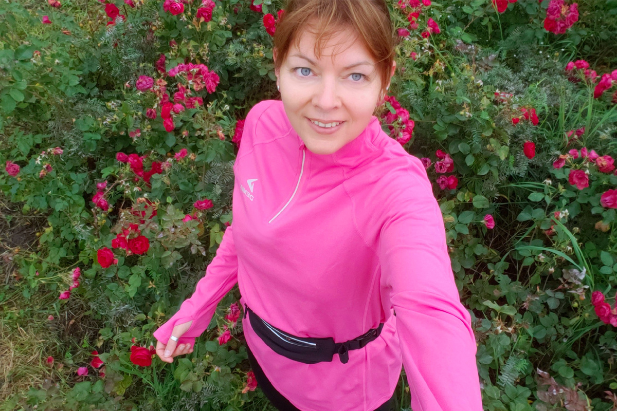 Ваша автор на пробежке