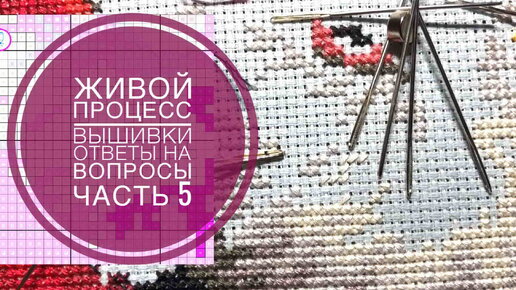 Живой процесс вышивки/Ответы на вопросы и комментарии/часть 5 (11.09.2020)