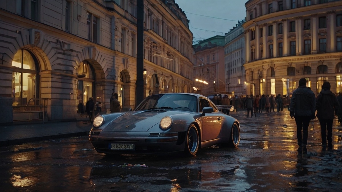 Leonardo_Kino_XL: A_cinematic_scene_set_in_the_evening_at_the_Fontanka_River