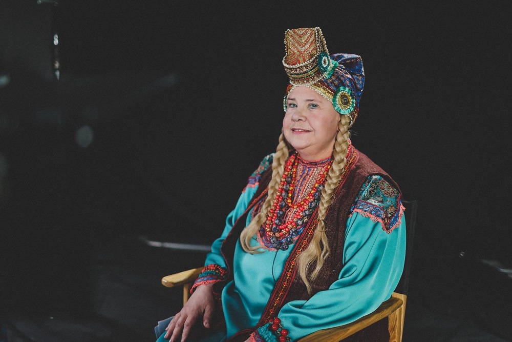 Татьяна Догилева на съемках в сериале "Последний богатырь. Наследие".