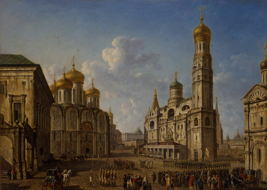 Федор Алексеев "Соборная площадь в московском кремле" 1800-е г.