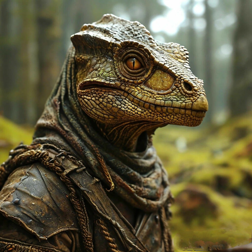 Игуаний. Просто милейший челов... Тьфу ты динозавроид. Убеждённый вегетарианец, ест исключительно млекопитающих, и никогда не употребляет в пищу мясо динозавров, считая тех кто это делает - конченнными дикарями. У Лемурийцев царит матриархат, и собственно Игуаний... Блин, ну не мужик короче.