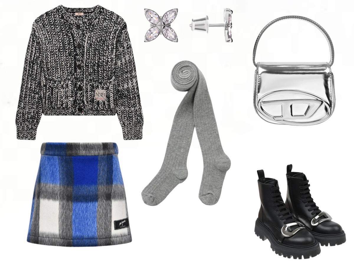 Модный образ с колготками Peppy Woolton