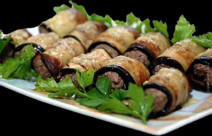 Рулетики из баклажанов. Рецепты. Начинка для баклажан. Простые рецепты. Вкусно.