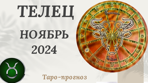 ТЕЛЕЦ ♉️ - ТАРО ПРОГНОЗ на НОЯБРЬ 2024