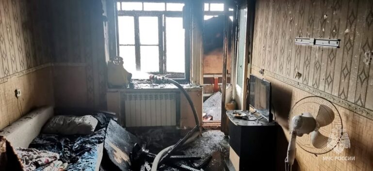    На пожаре в Южном микрорайоне Оренбурга спасли четырёх человек Оренбуржье