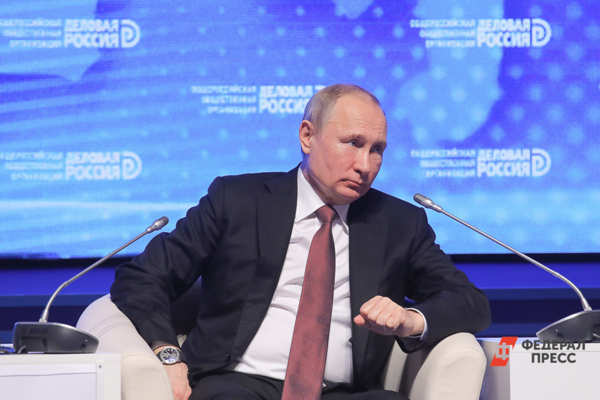 Владимир Путин выступил на пленарном заседании Делового форума БРИКС.  Фото: ФедералПресс / Виктор Вытольский