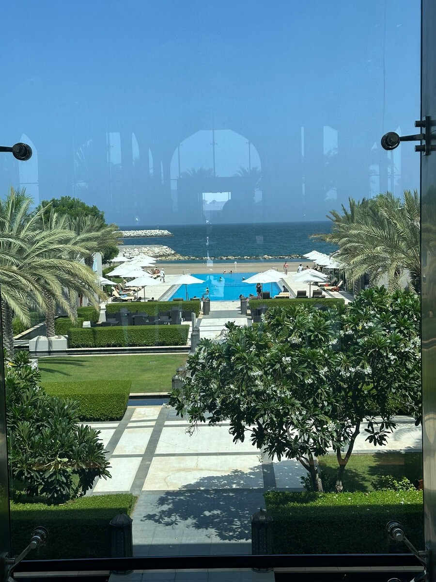 Вид на территорию из лобби