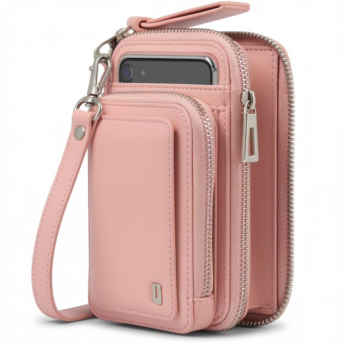 Розовый чехол-кошелек