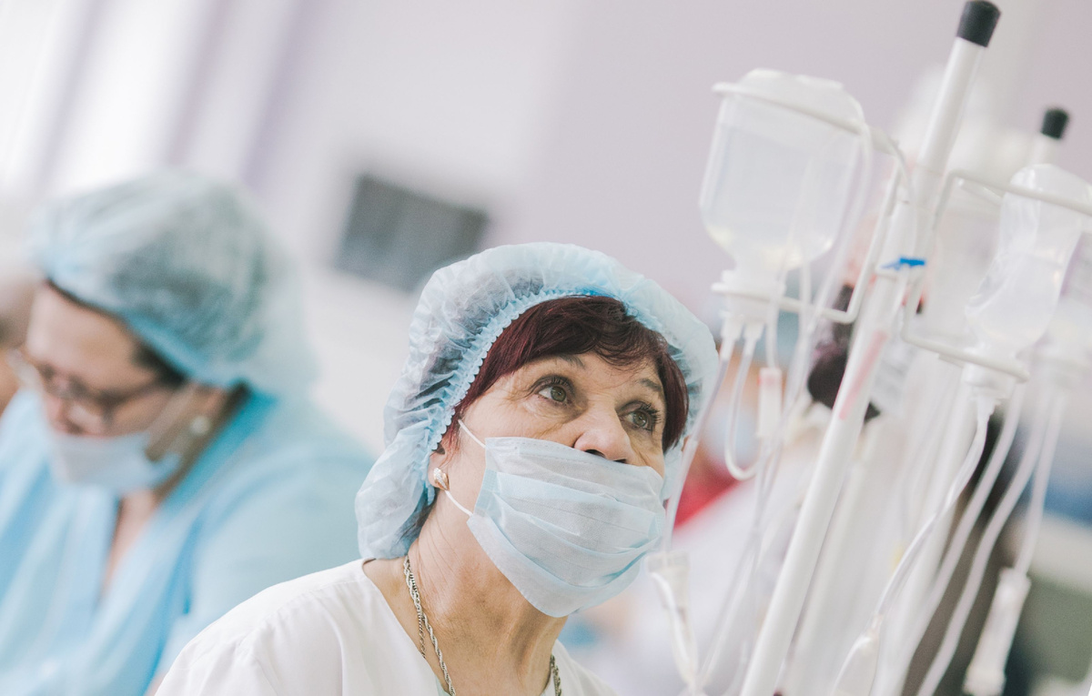 Медсестра во время процедуры © Sputnik/Варвара Гертье