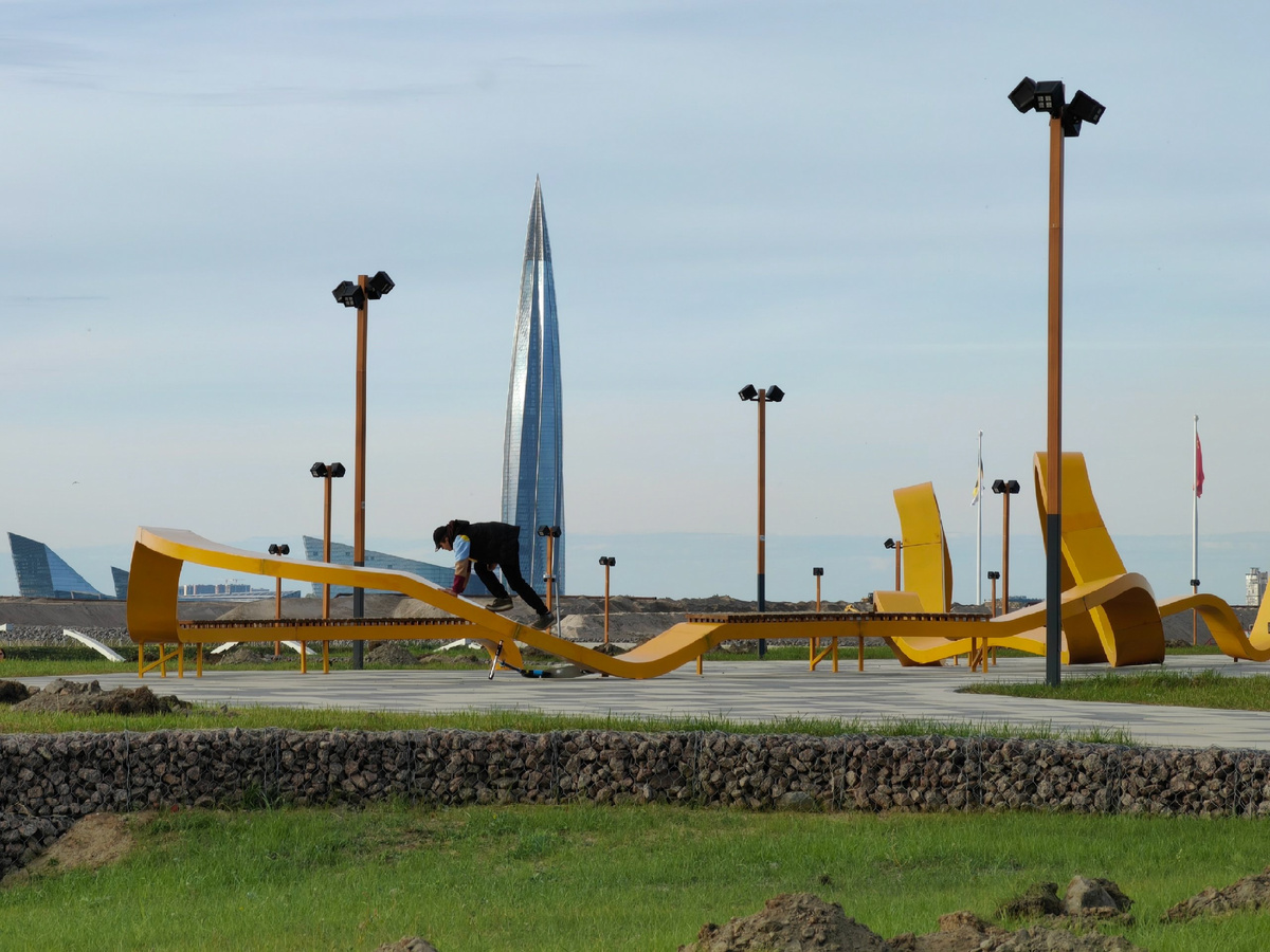 Фотография Линейного парка «после» благоустройства. 