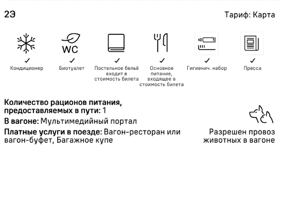 Скриншот билета